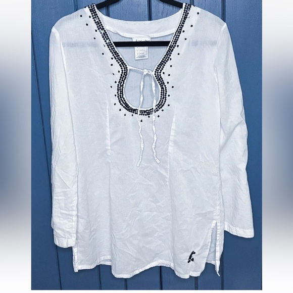 Disney Tops - Disney Parks Hidden Mickey Mouse Tunic Shirt Small Peasant Boho Whimsical Fun